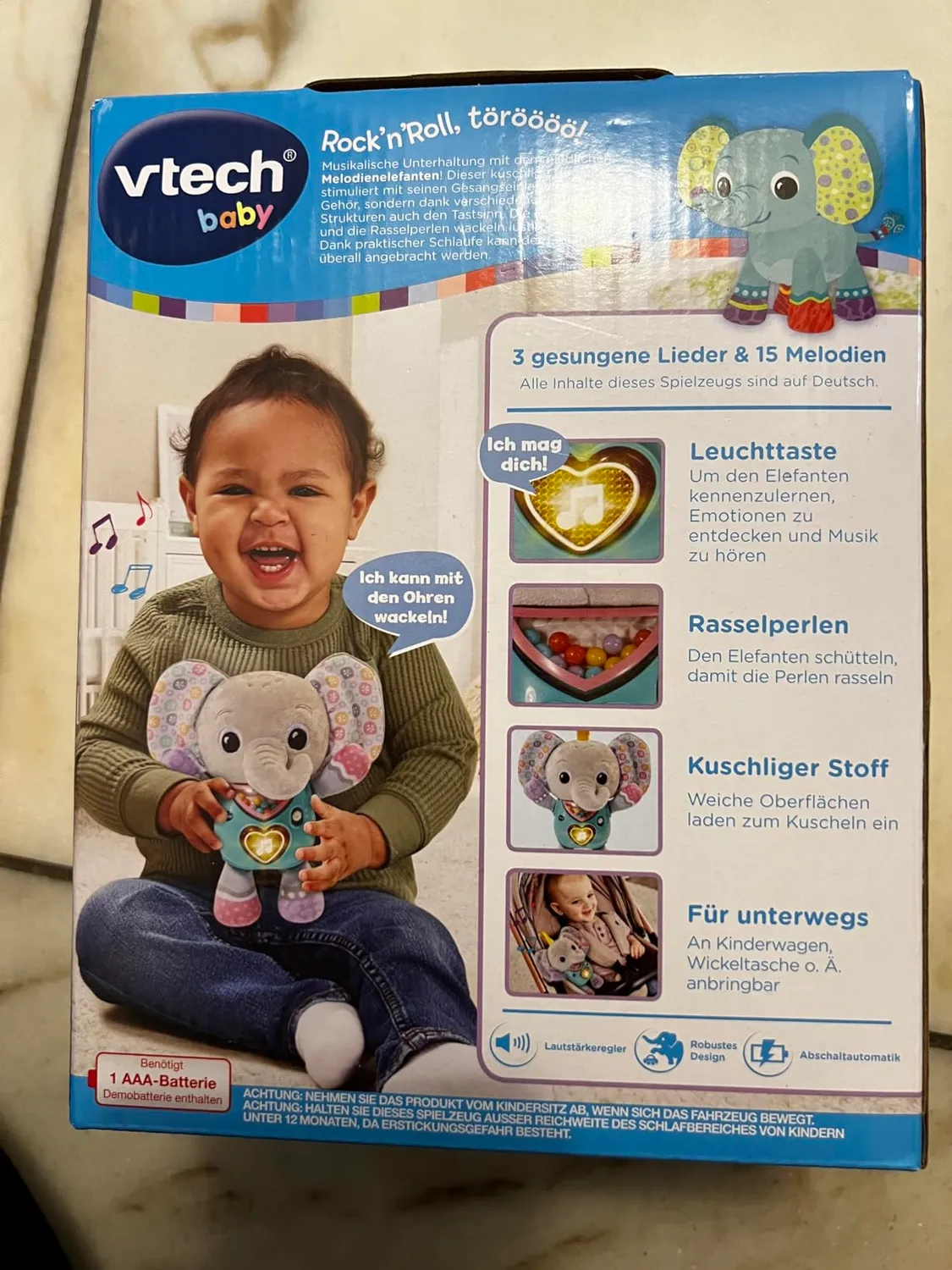 VTech Baby Melodienelefant Musikplayer Musikbox 9-36 Monate