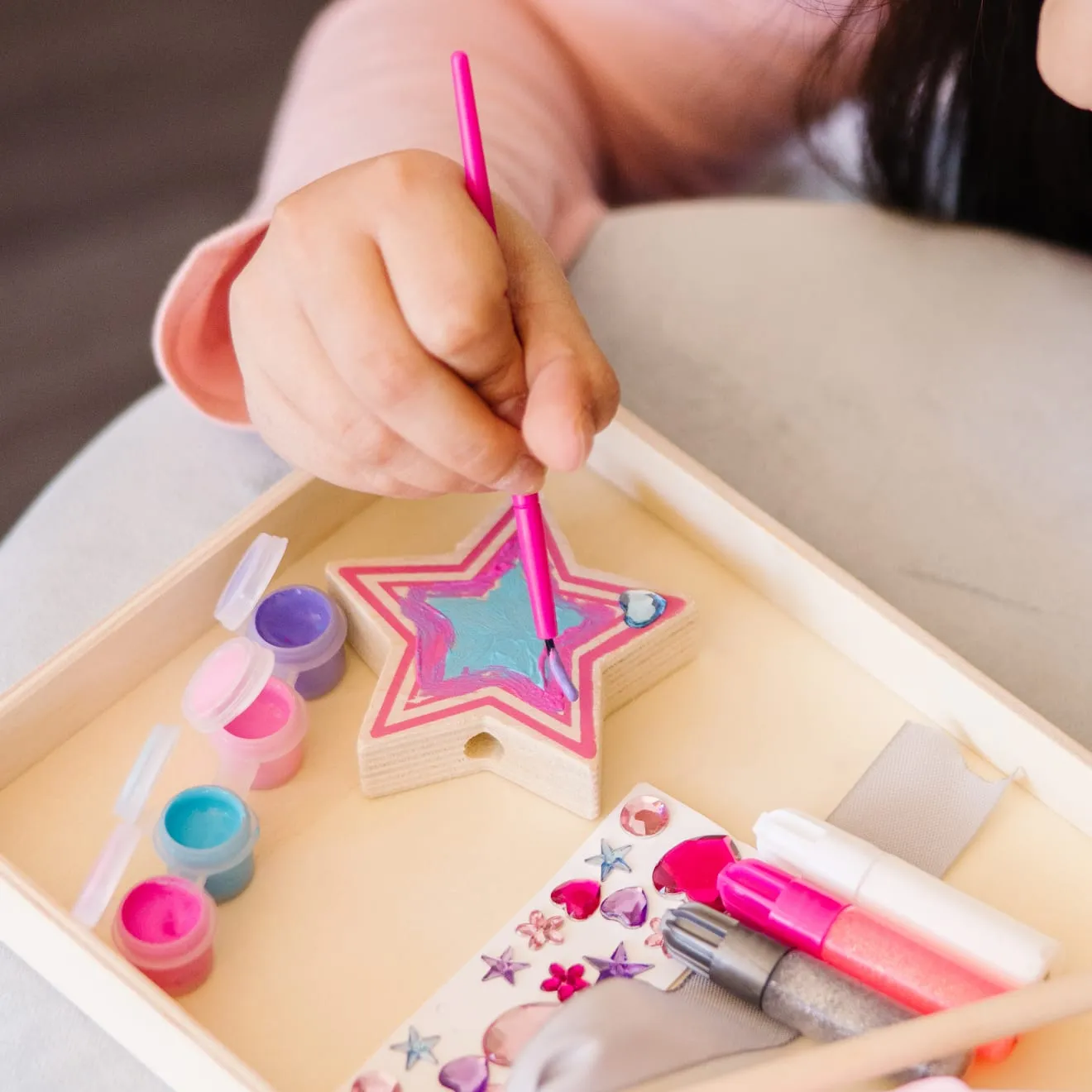 Melissa & Doug Decorate-Your-Own Prinzessin Zauberstab Bastelset Holz