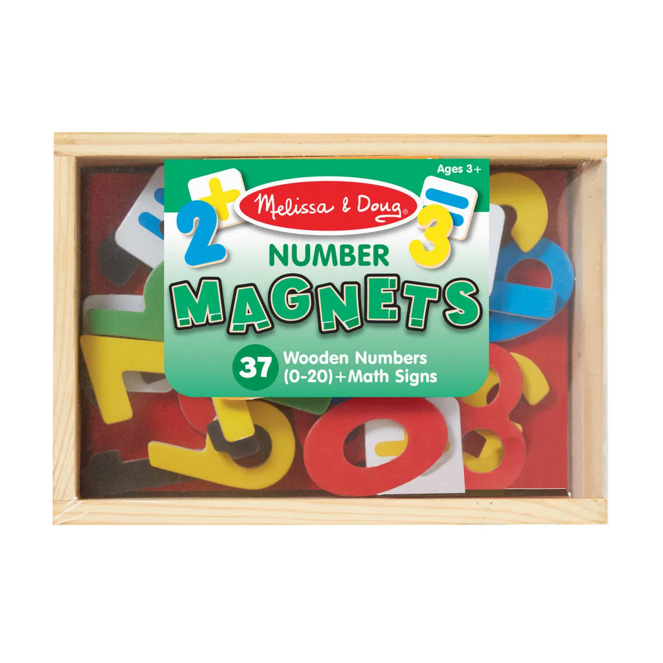 Melissa & Doug Magnetic Zahlen Magnetset Holz 37-tlg