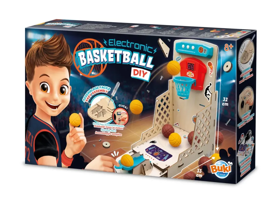 Buki 2151 Elektronischer Basketballkorb Bausatz ab 8 Jahren