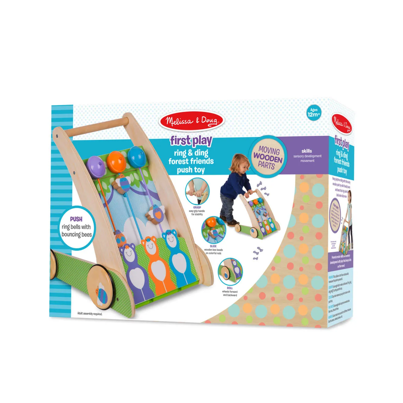 Melissa & Doug Ring Ding Forest Friends Schiebespielzeug