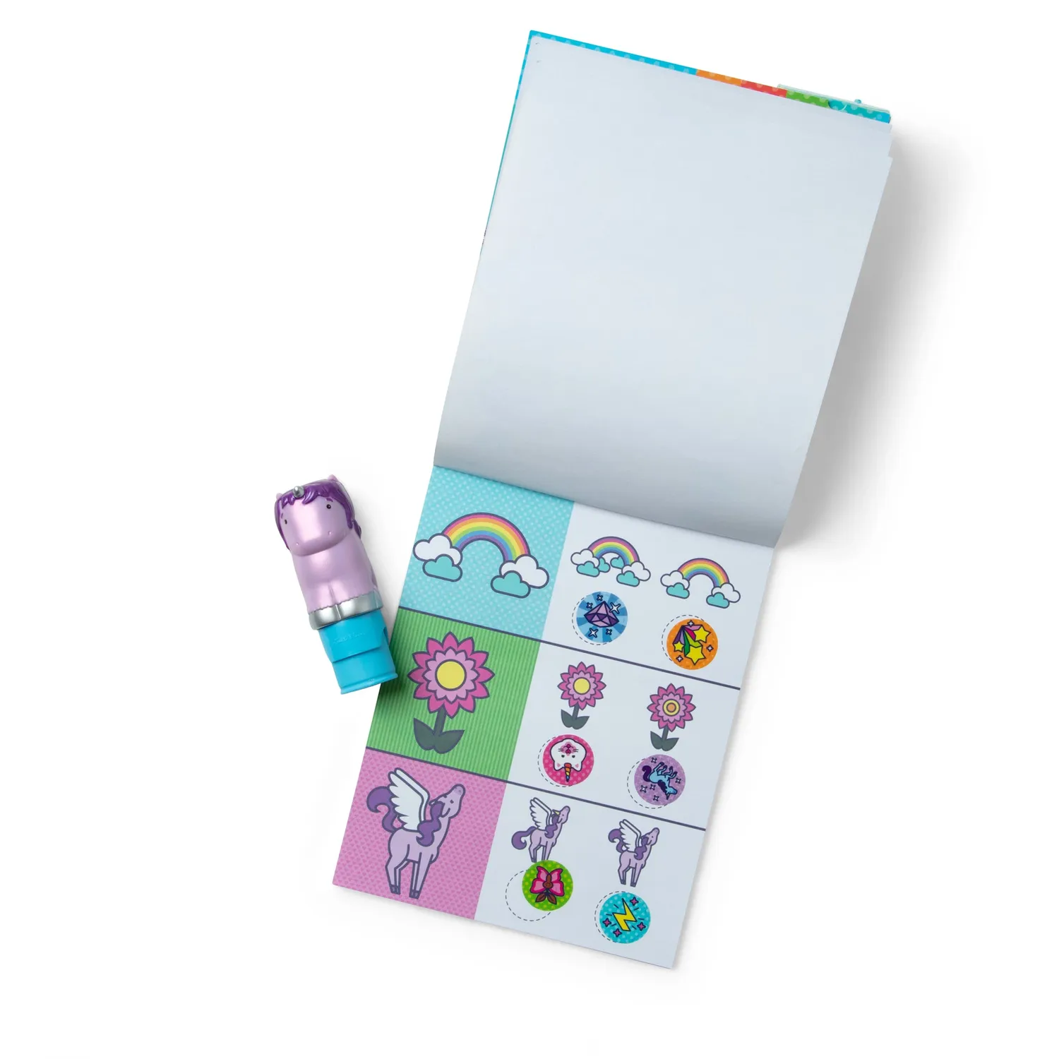 Melissa & Doug Sticker WOW! Stempel Einhorn Lila 324 Teile