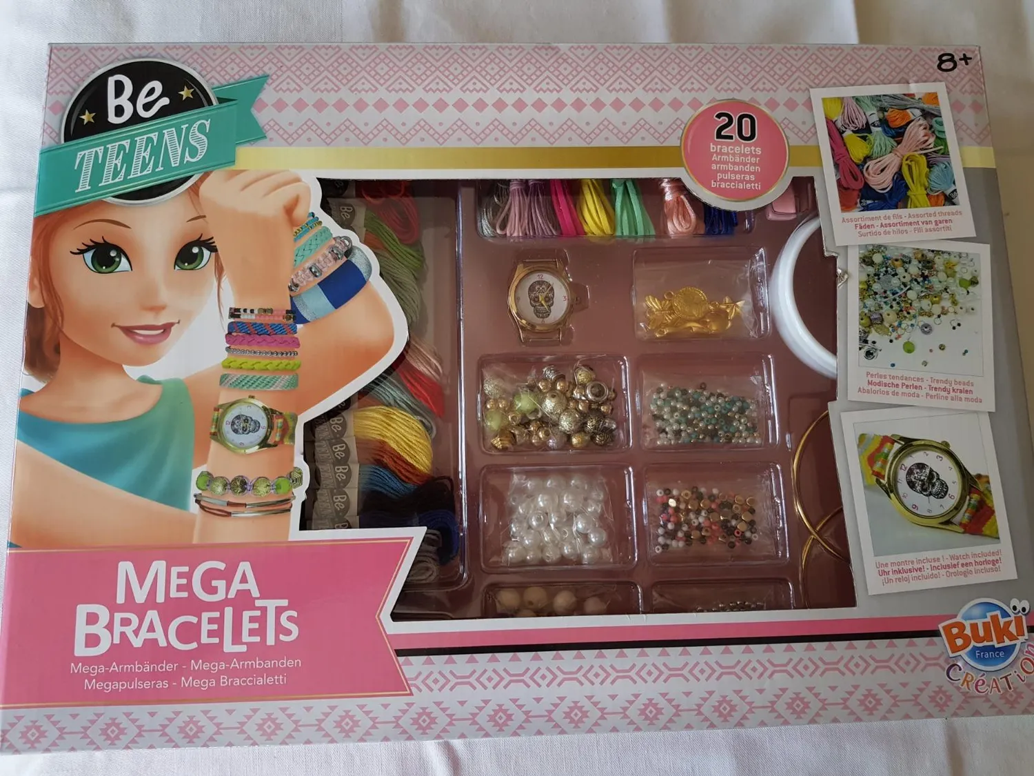 Buki Be Teens BE003 Mega Armbänder Bastelset 20 Stück ab 8 Jahre