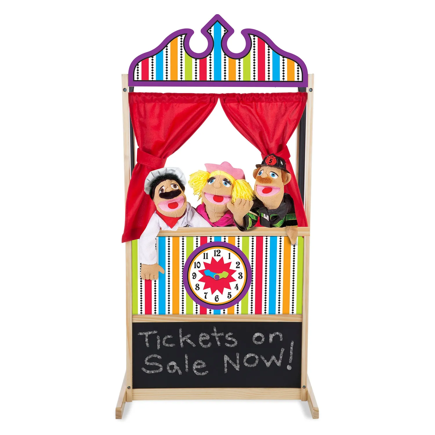 Melissa & Doug Wooden Deluxe Puppet Theater Holz