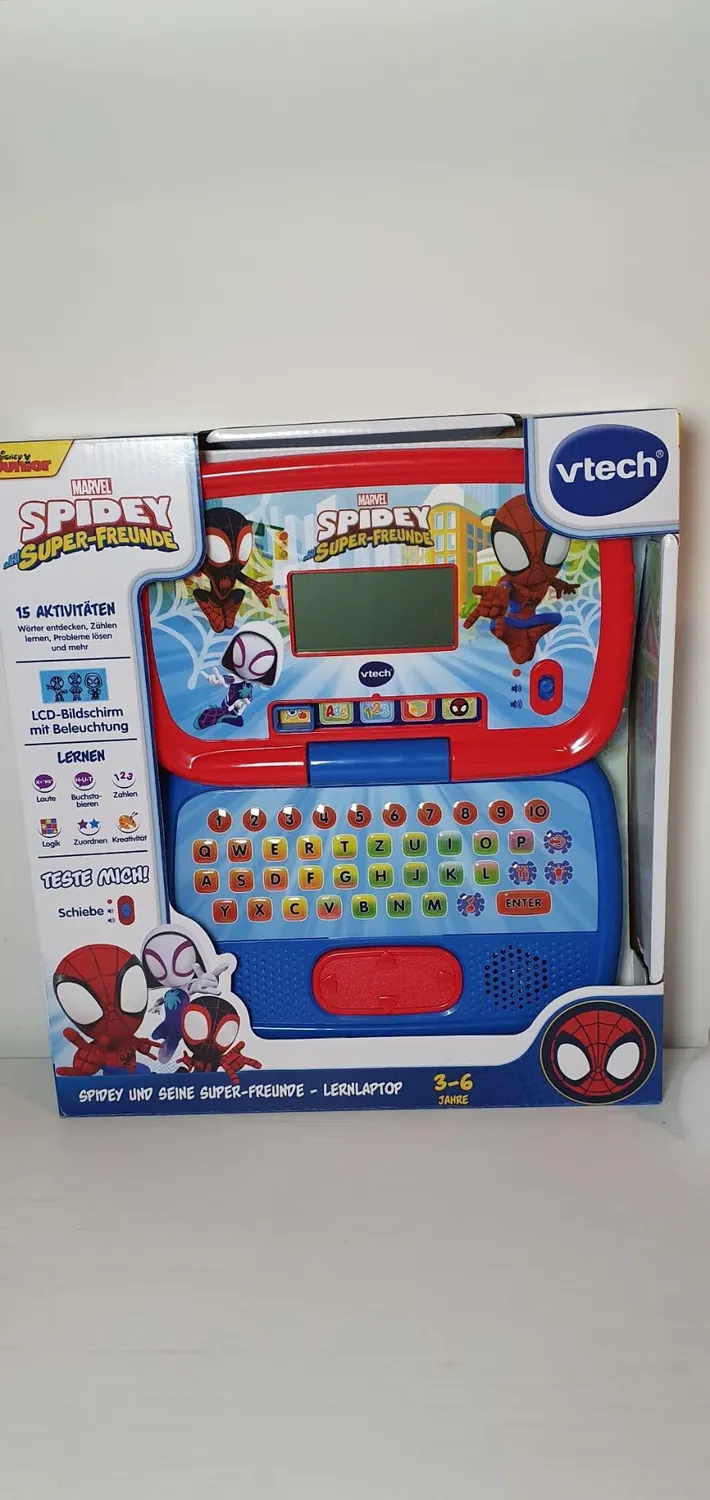 VTech Spidey Lernlaptop Kinderlaptop 3-6 Jahre QWERTZ