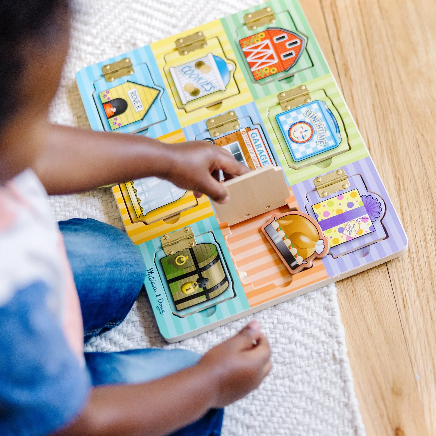 Melissa & Doug Hide & Seek Board Magnetspiel Holz 3-5J
