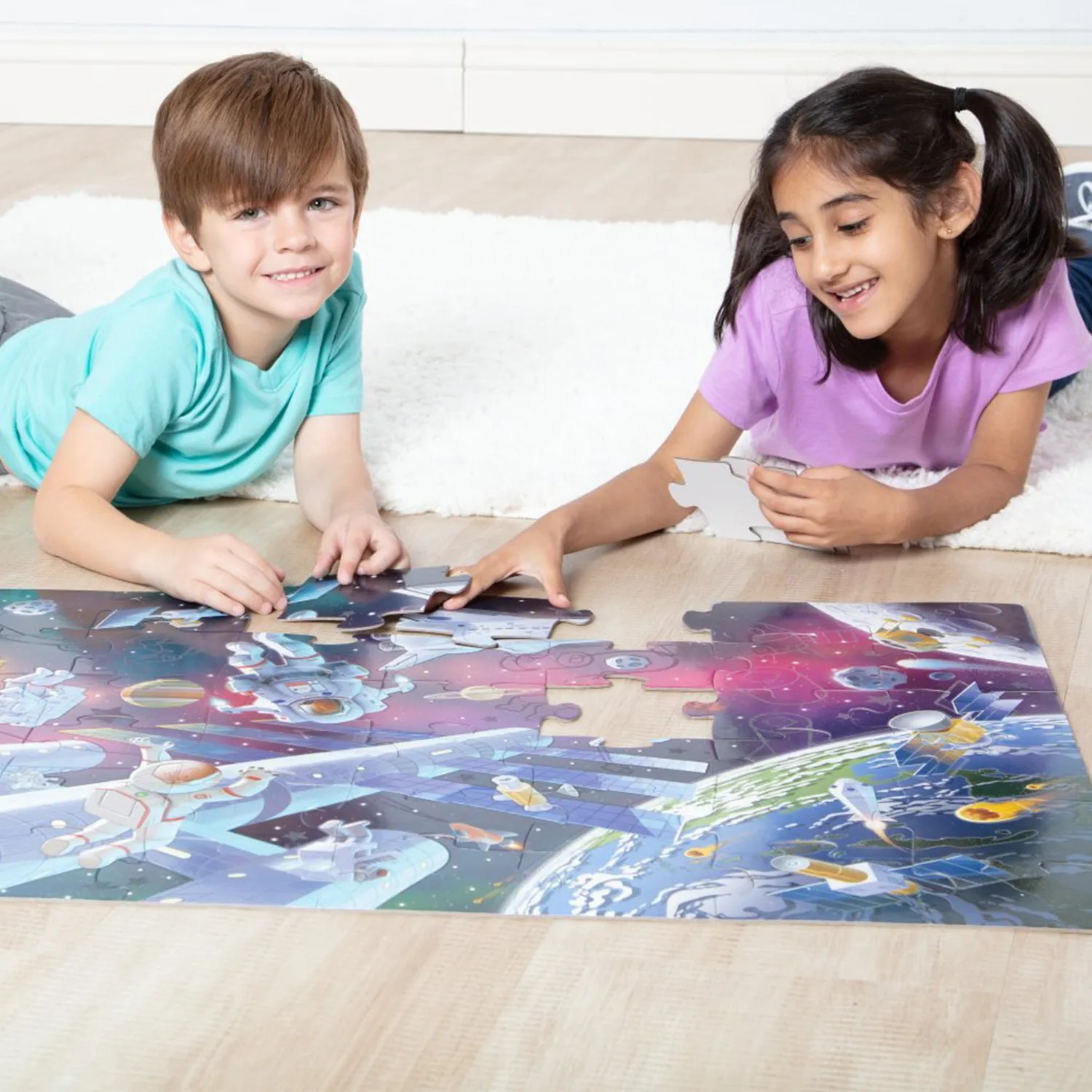 Melissa & Doug Outer Space Bodenpuzzle Weltall 48 Teile