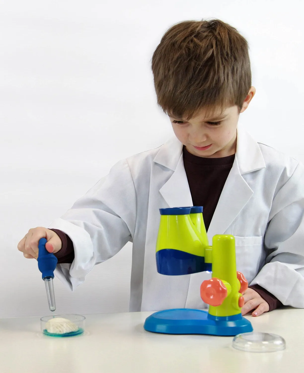 Buki Mini Sciences 9003 Mikroskop Weiß für Kinder ab 4