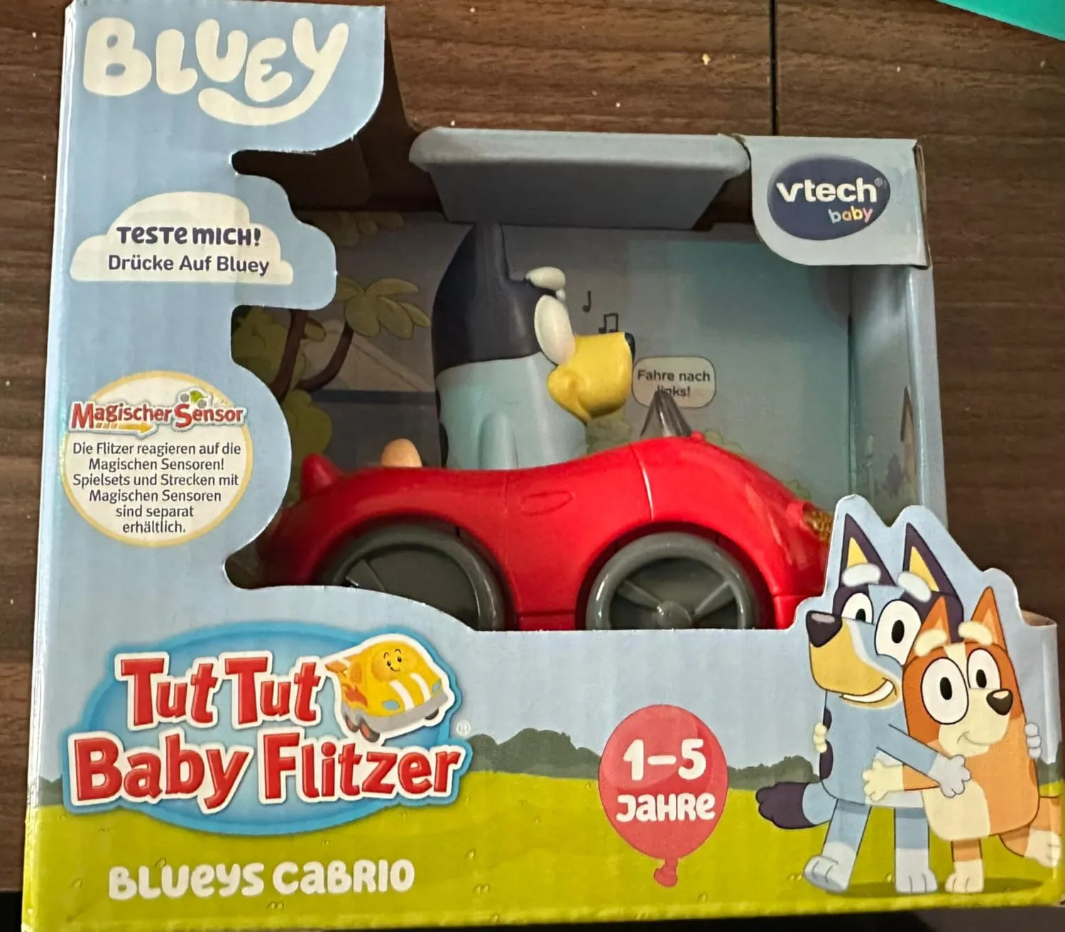VTech Tut Tut Blueys Cabrio Spielauto mit Musik 1-5 Jahre