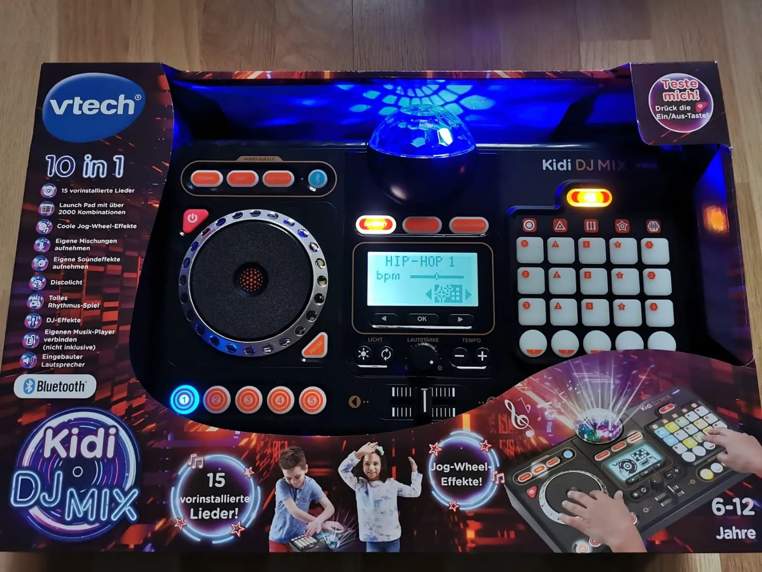 VTech Kidi DJ Mix Mischpult schwarz mit Bluetooth 6-12 Jahre