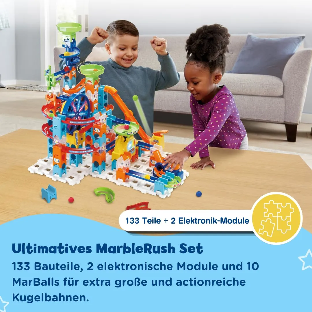 VTech Marble Rush Ultimate XL100 Murmelbahn 135 Teile mit Motor
