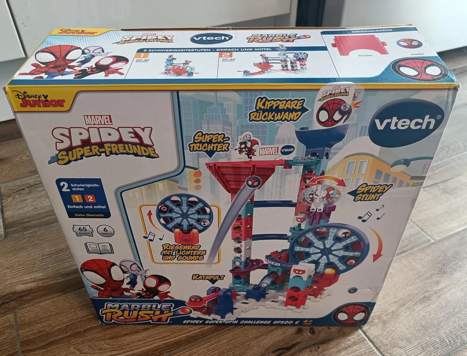 VTech Marble Rush Spidey Super Spin Challenge SP300 Murmelbahn