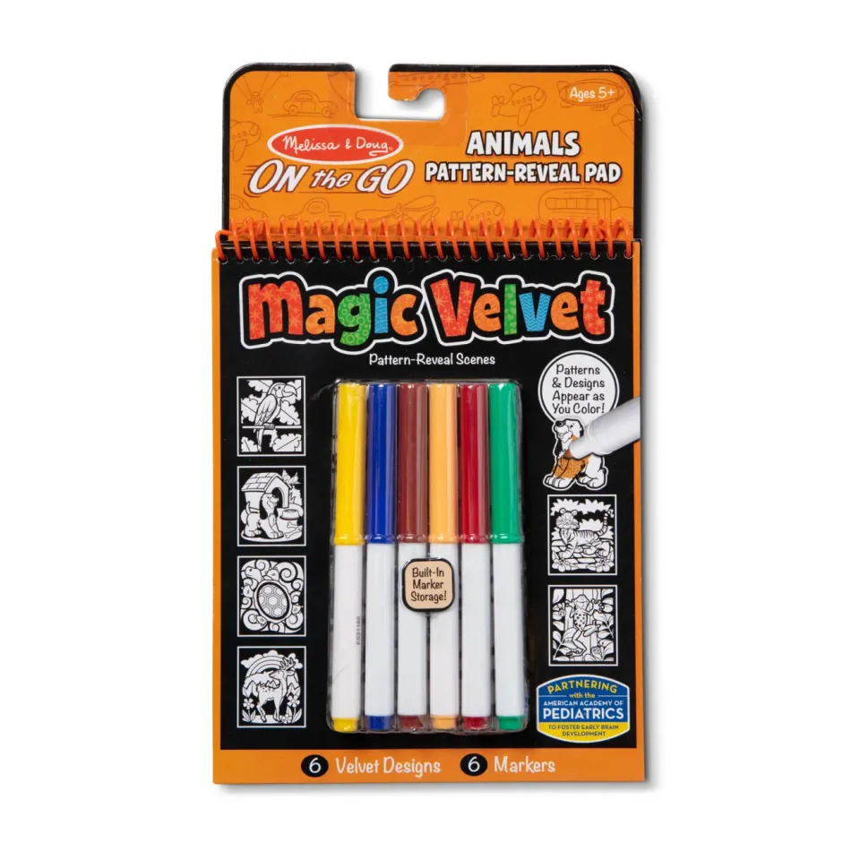 Melissa & Doug Magic Velvet Animal Scenes Malbuch Tiere