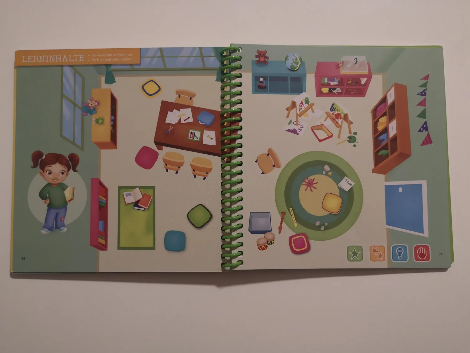 VTech MagiBook Ein Tag im Kindergarten Lernbuch Stufe 1 Empathie