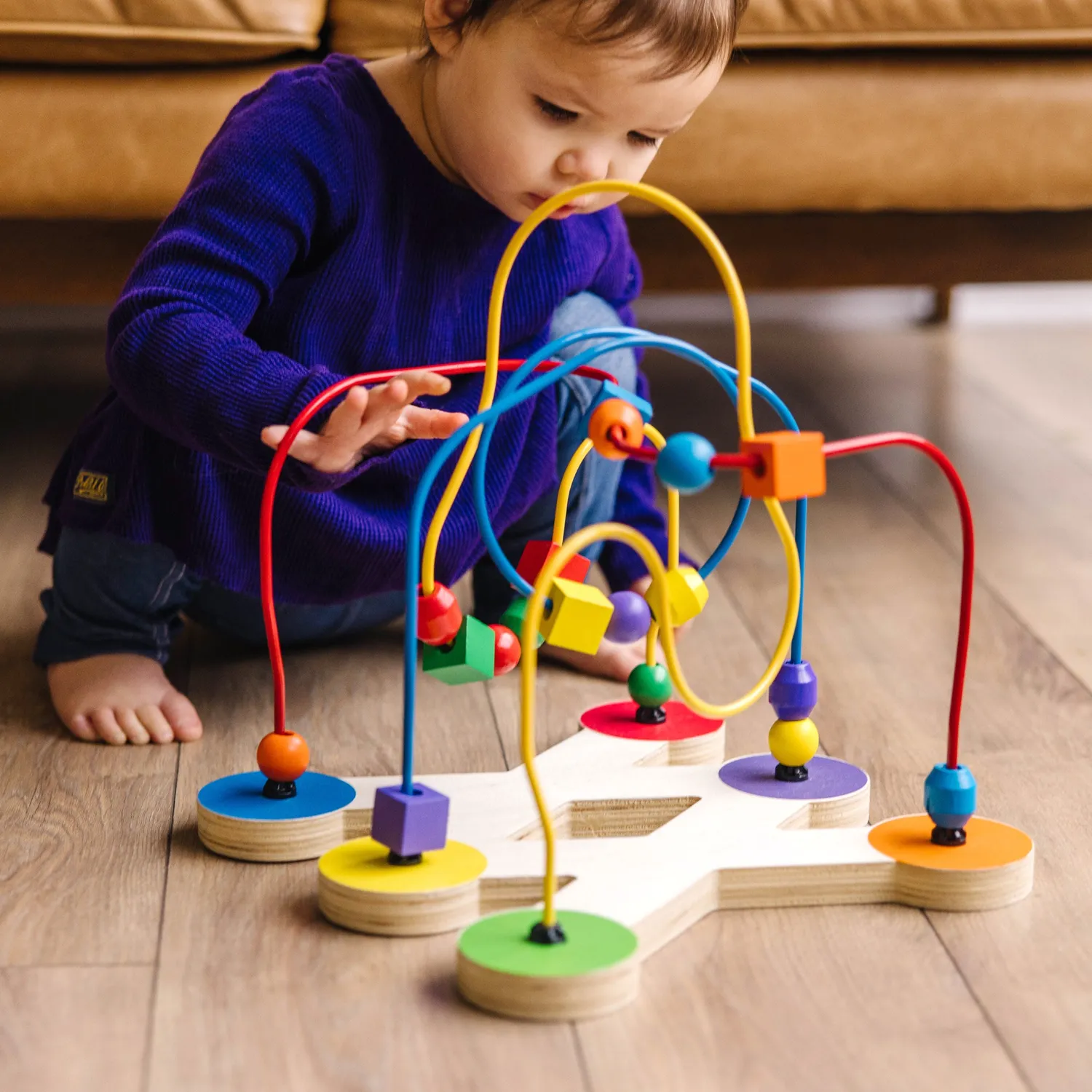 Melissa & Doug Wooden Bead Maze Motorikschleife Holz