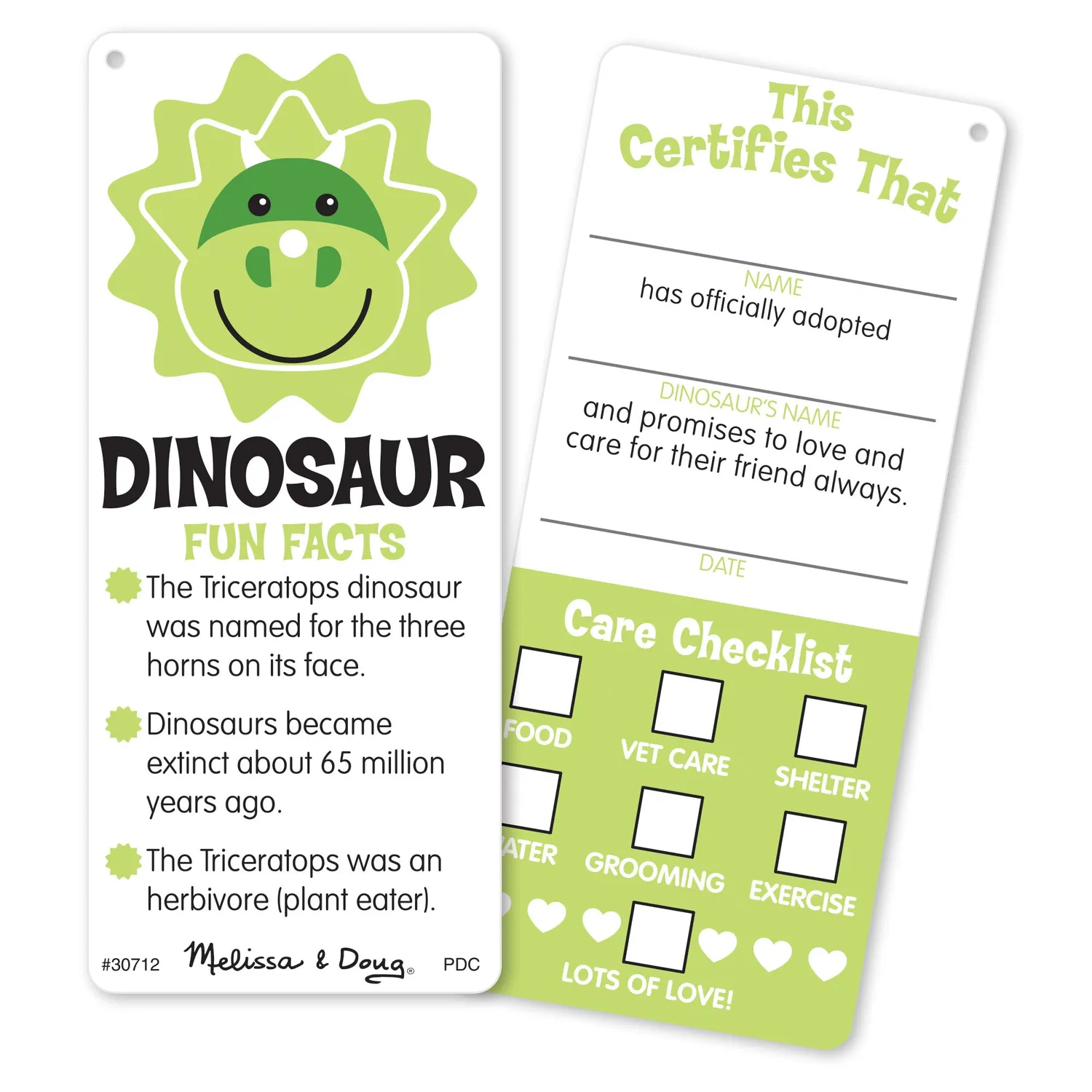 Melissa & Doug Dino Kuscheltier Plüsch Triceratops Jumbo