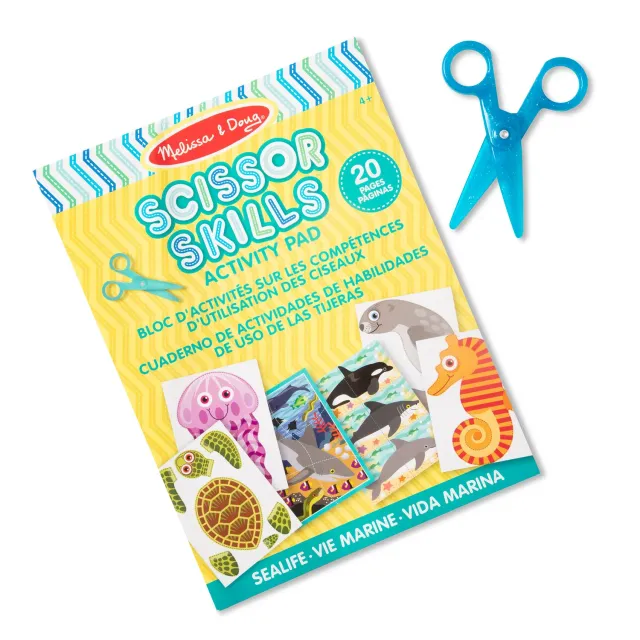 Melissa & Doug Sea Life Scissor Skills Bastelblock Meer ab 4 Jahren
