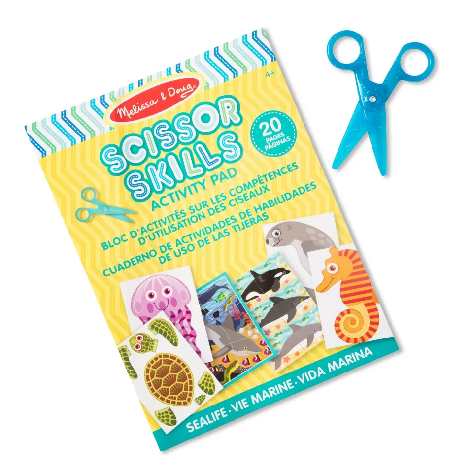 Melissa & Doug Sea Life Scissor Skills Bastelblock Meer ab 4 Jahren
