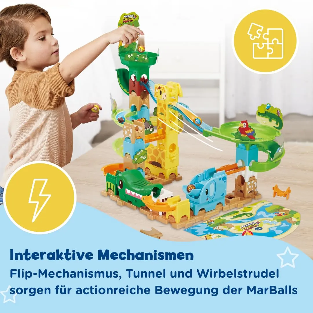 VTech Marble Rush J100 Tierisches Action-Set Kugelbahn 58-tlg.