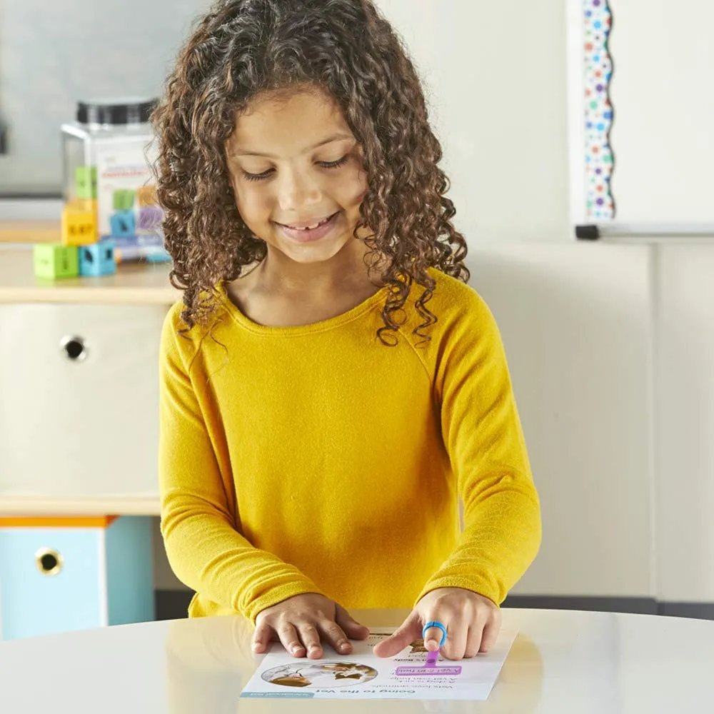 Learning Resources FingerFocus Highlighter Lesehilfe Gruppensatz