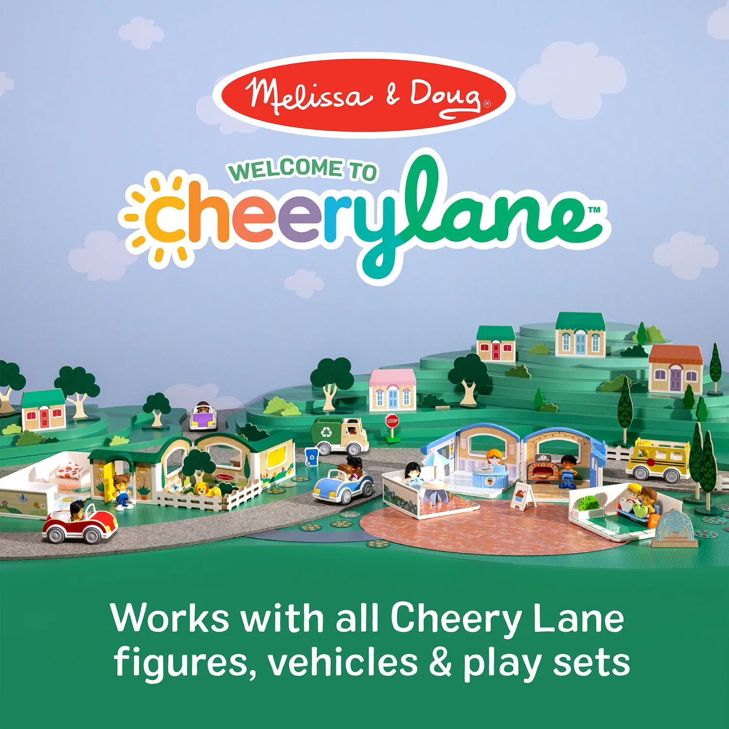 Melissa & Doug Cheery Lane Puppenhaus Holz ab 2 Jahren
