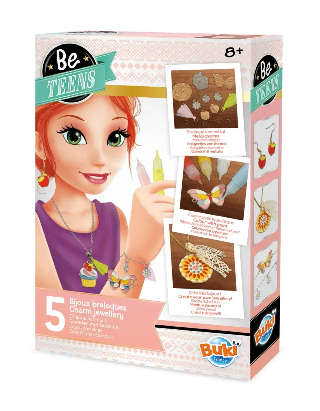 Buki BE121 Charms-Schmuck Bastelset mit Farbe ab 8 Jahren