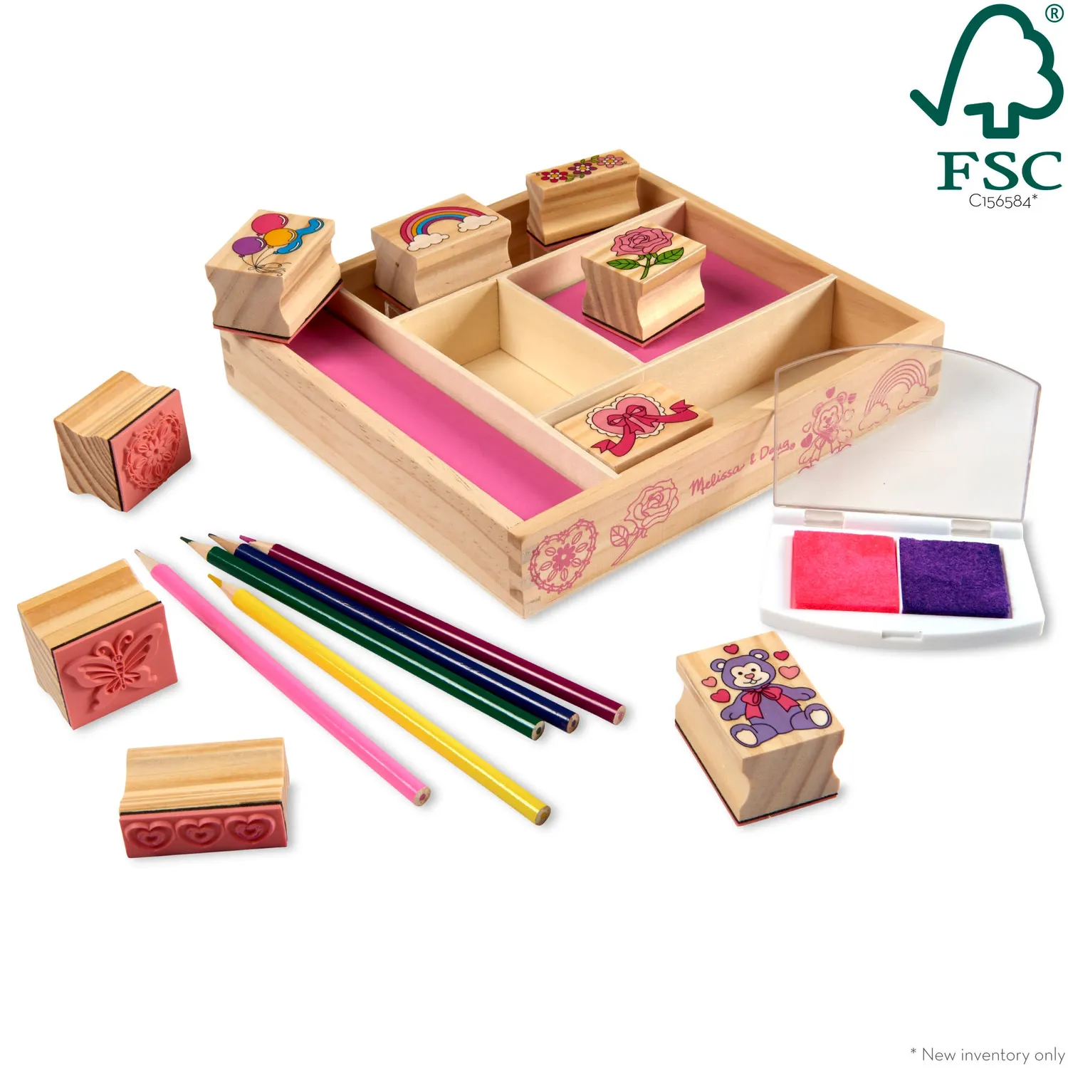 Melissa & Doug Friendship Holz Stempelset 9 Stempel