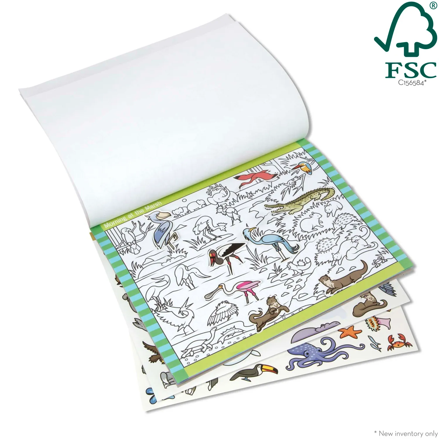 Melissa & Doug Seek & Find Stickerbuch Tiere 400 Sticker