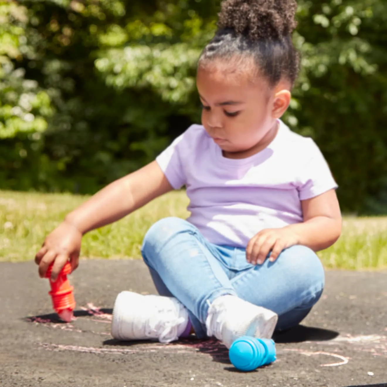 Melissa & Doug My First Sidewalk Chalk Set Straßenkreide 4 Farben mit Halter