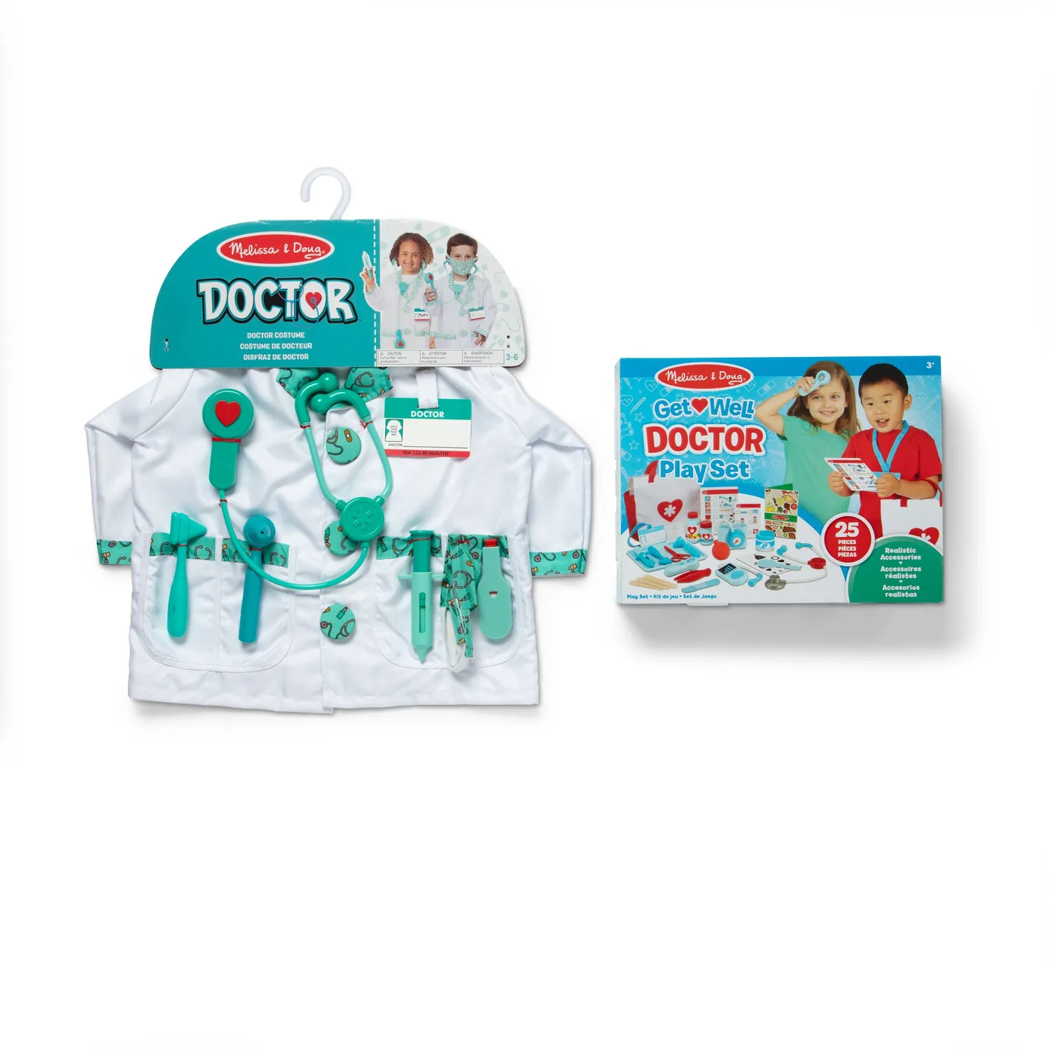 Melissa & Doug Get Well Doctor Arzt-Set 2-tlg Verkleidung + Koffer