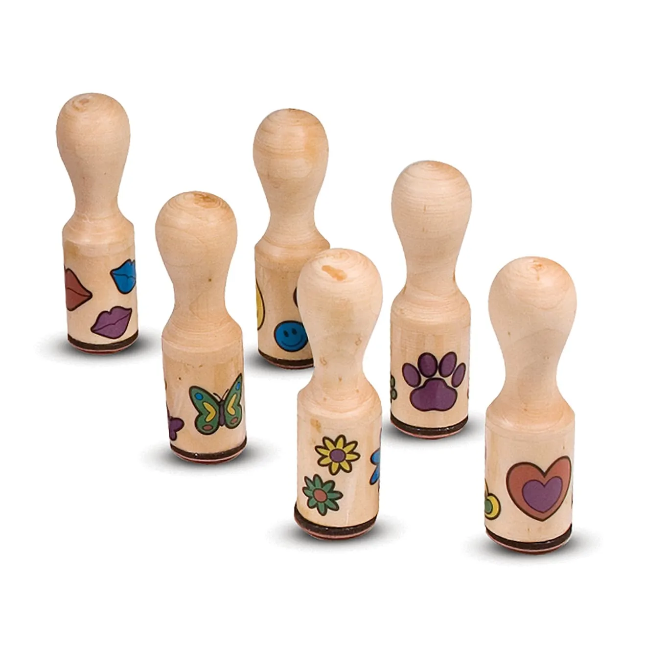 Melissa & Doug Happy Handles Stempelset 6 Stempel abwaschbar