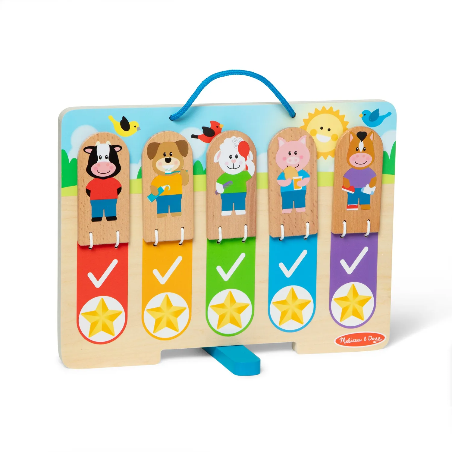 Melissa & Doug My Daily Routines Chart Lerntafel Morgen Abend