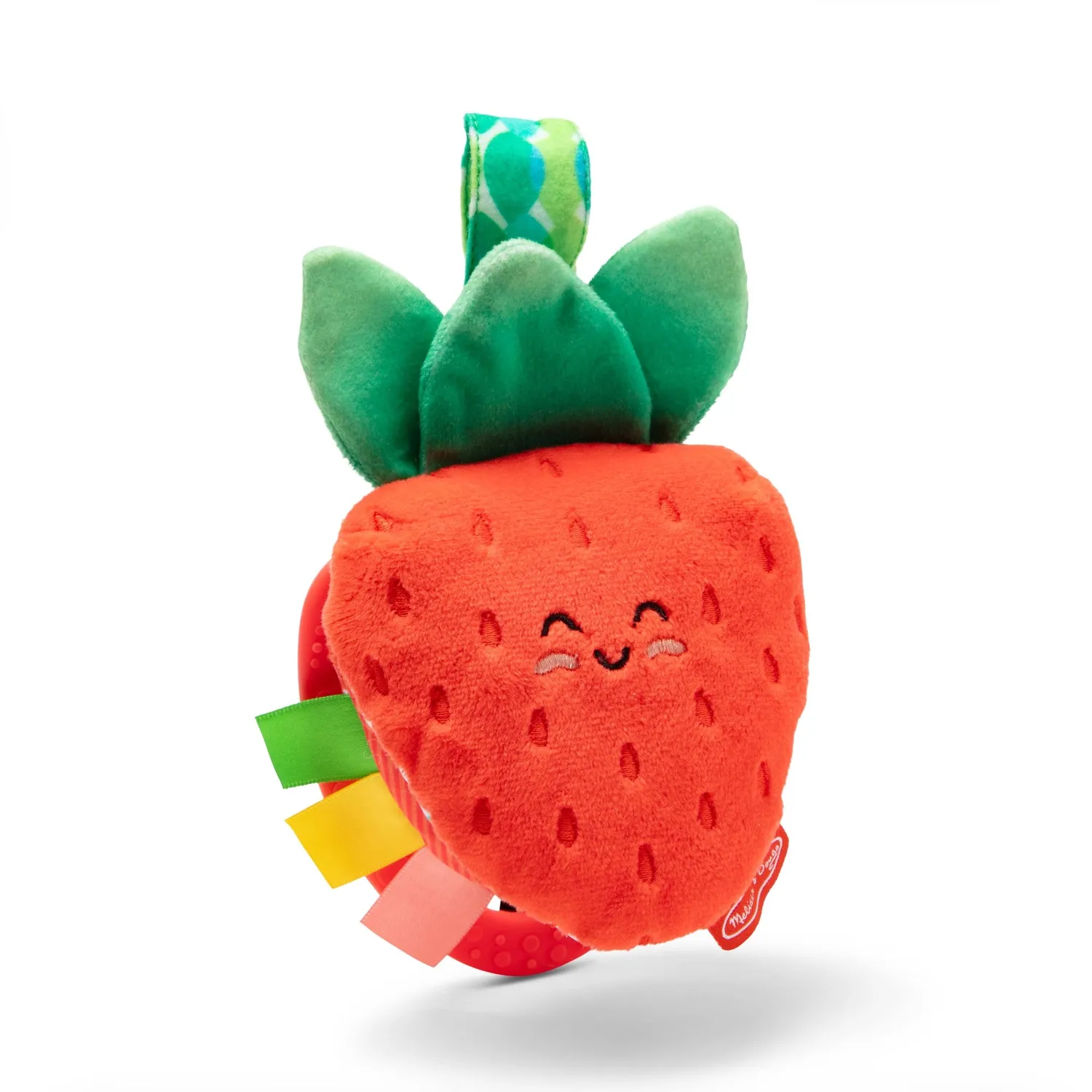 Melissa & Doug Peek-a-Boo Berry Anhängspielzeug Erdbeere 3-teilig