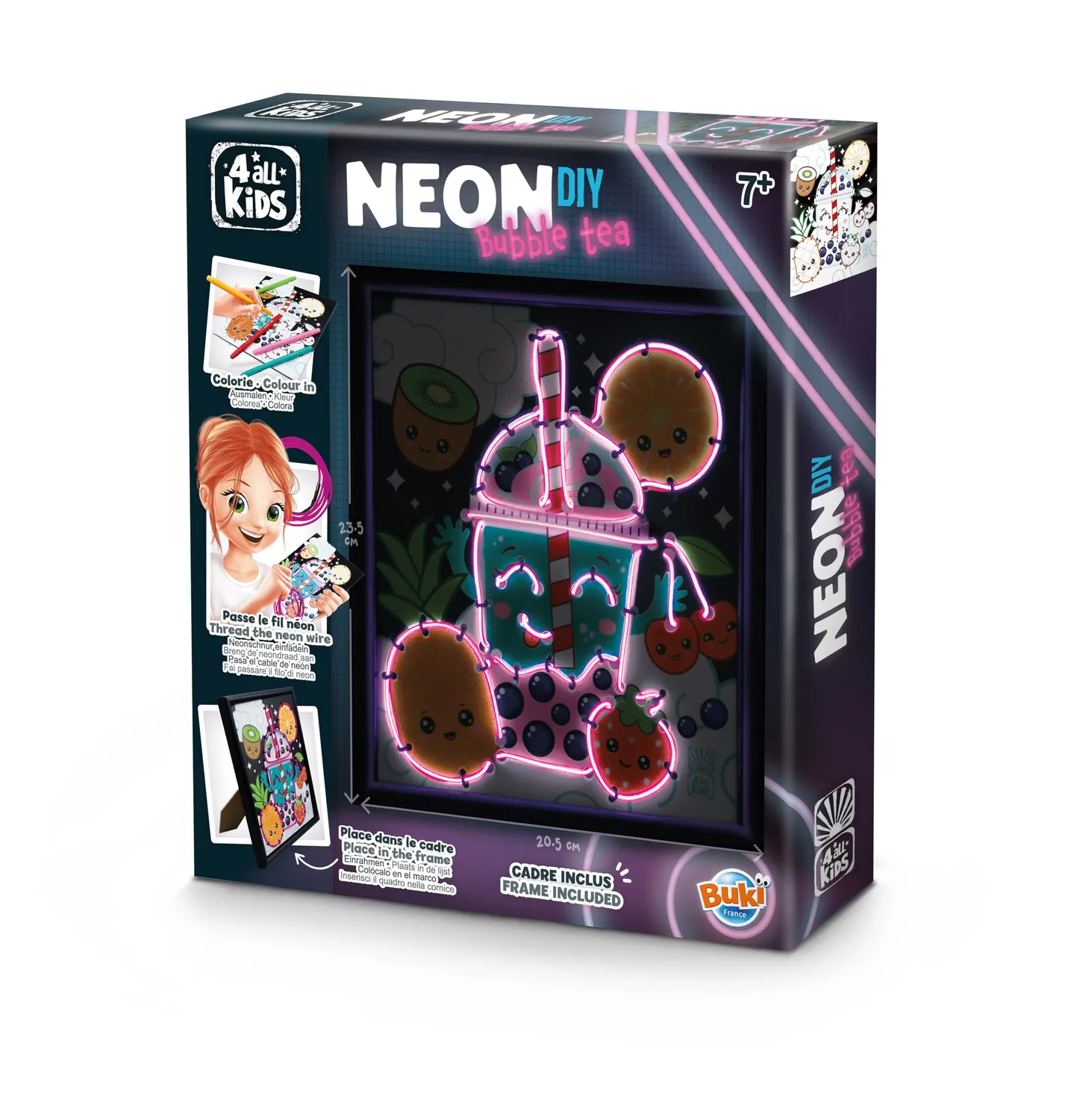 Buki Neonrahmen Bubble Tea Bastelset 3 Lichtmodi
