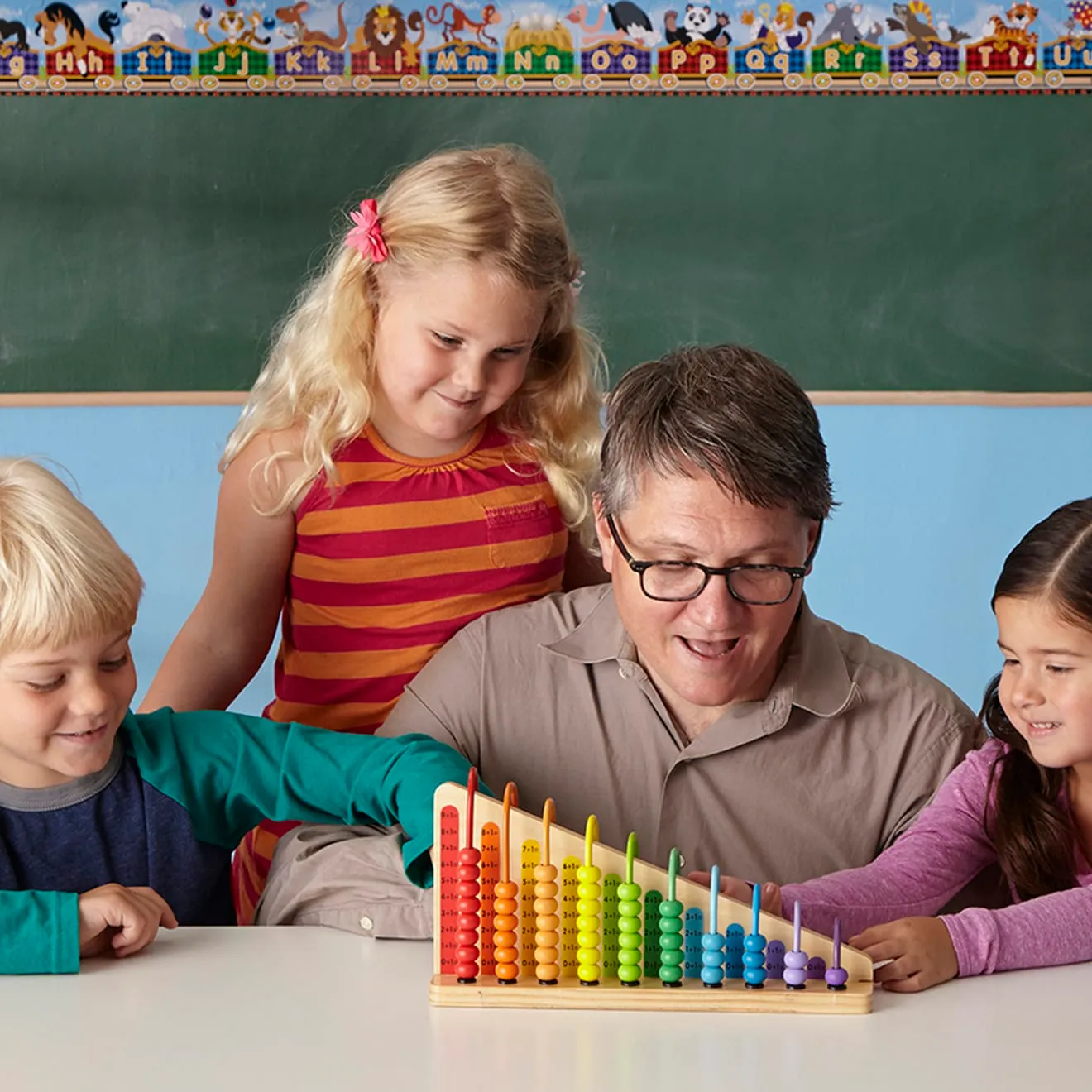 Melissa & Doug Add & Subtract Abakus Holz zum Rechnenlernen