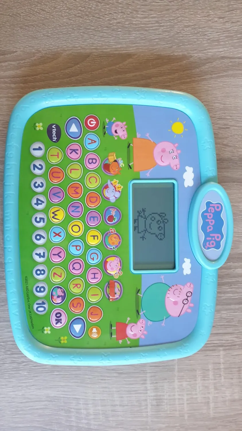 VTech Peppa Lerntablet Kindertablet 2-5 Jahre mit 26 Tasten