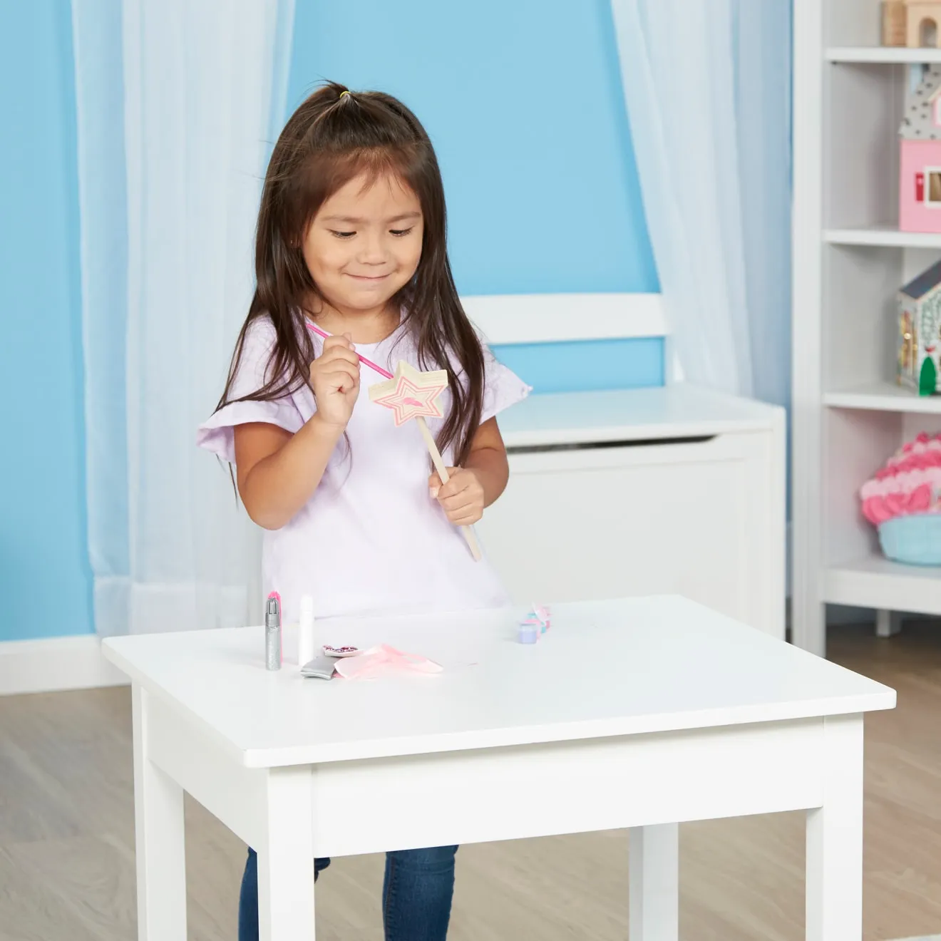 Melissa & Doug Decorate-Your-Own Prinzessin Zauberstab Bastelset Holz