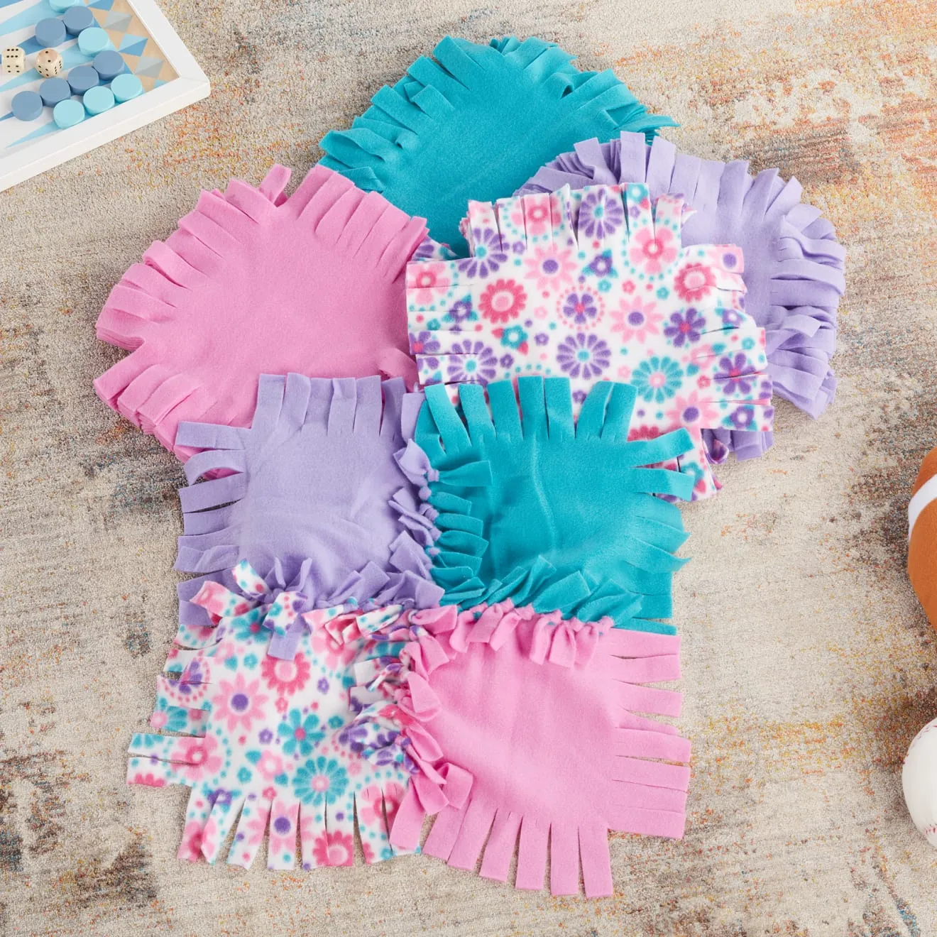 Melissa & Doug Created by Me! Flower Fleece Quilt Bastelset ohne Nähen