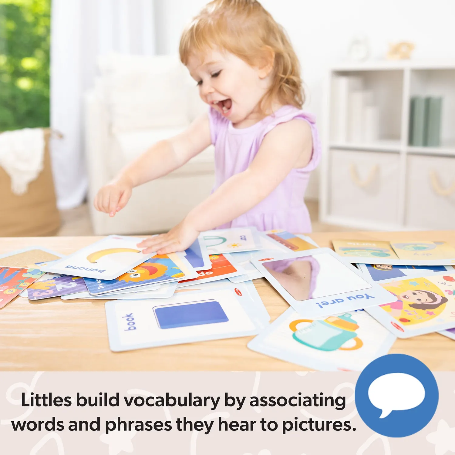 Melissa & Doug Ms. Rachel First Words Fühlkarten 30 Stück sensorisch