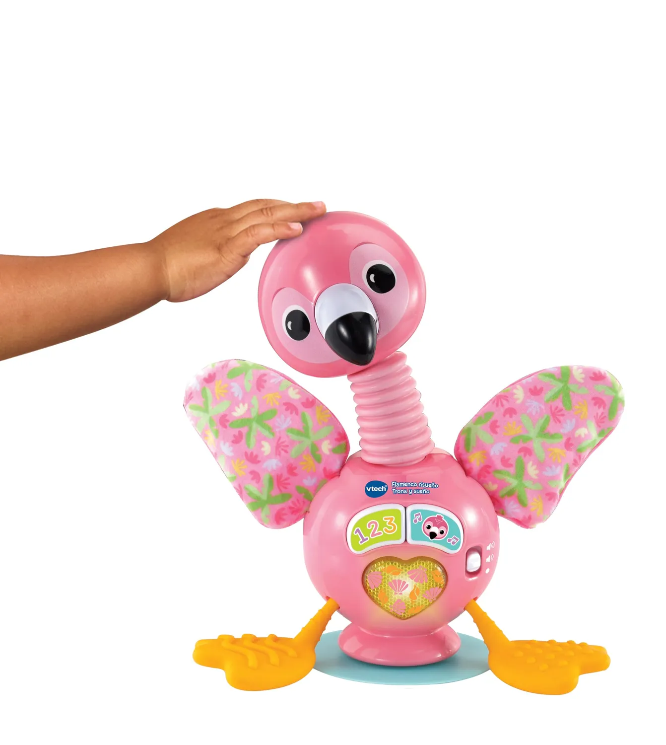 VTech Baby Flamingo Hochstuhlspielzeug spanisch ab 6 Monate