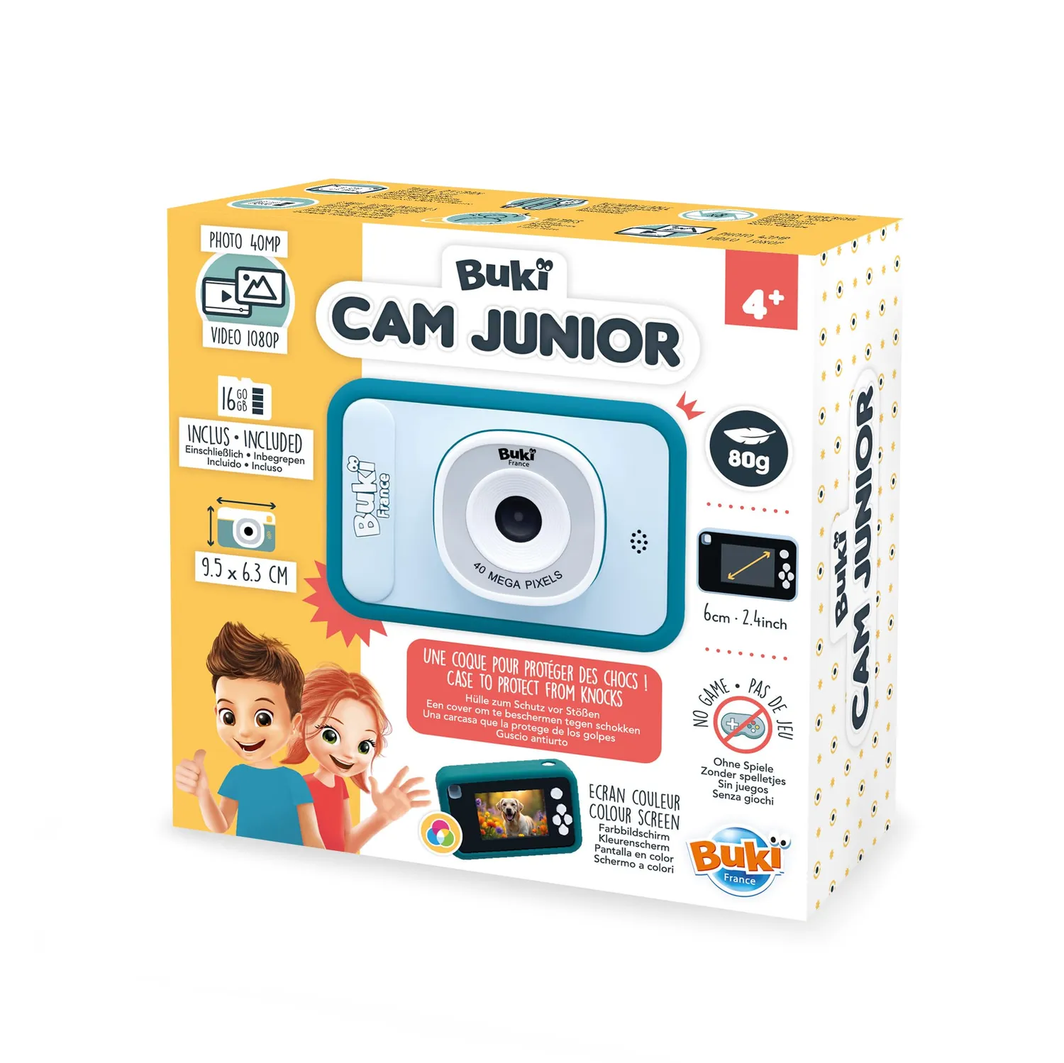 Buki CamJunior PV011 Kinderkamera 2-in-1 40 MP ab 4 J.