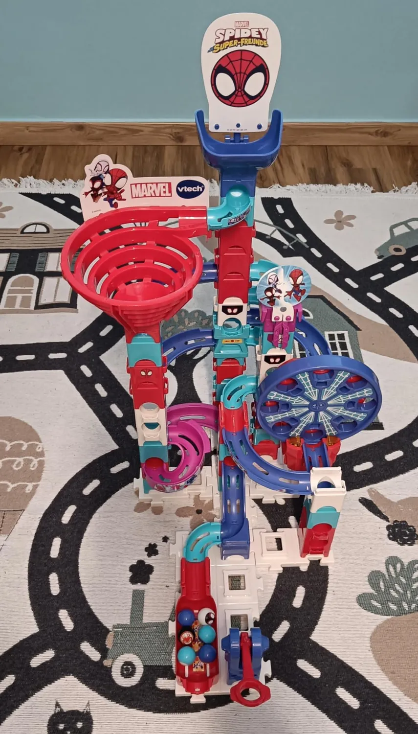 VTech Marble Rush Spidey Super Spin Challenge SP300 Murmelbahn