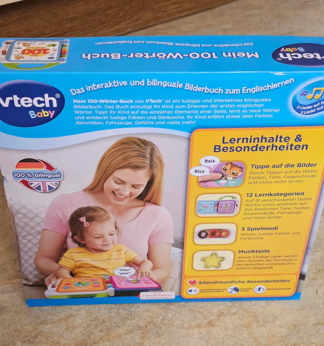 VTech Mein 100-Wörter-Buch Bilderbuch Deutsch-Englisch
