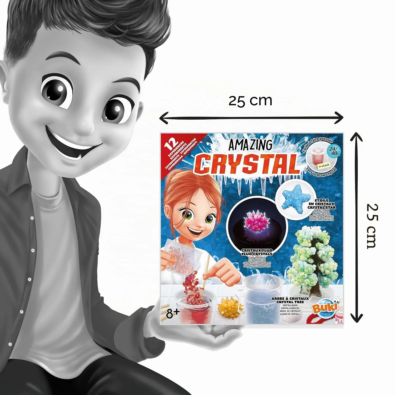 Buki 2165 Amazing Crystal Kristall-Zucht Set 12 Versuche
