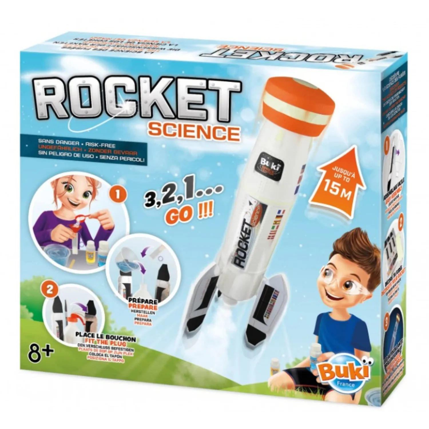Buki France 2166 Space Rocket Rakete Experiment 15 m ab 8 Jahre