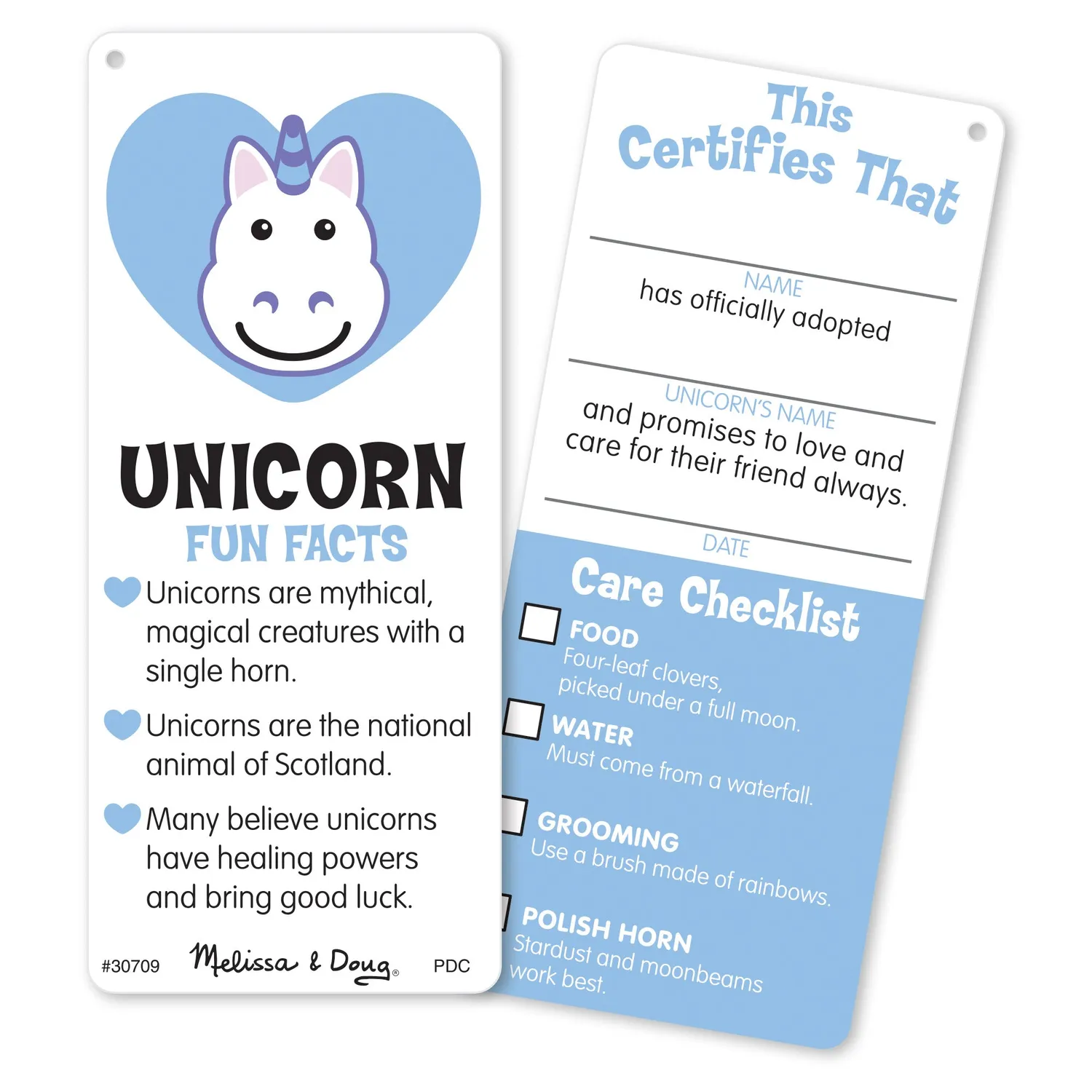 Melissa & Doug Cuddle Unicorn Plüschtier Jumbo weiß 70 cm