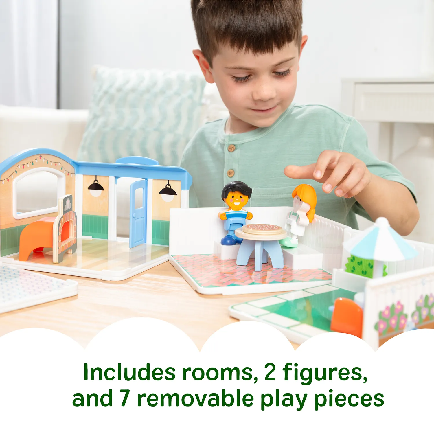 Melissa & Doug Cheery Lane Spielset Pizza Eis Restaurant
