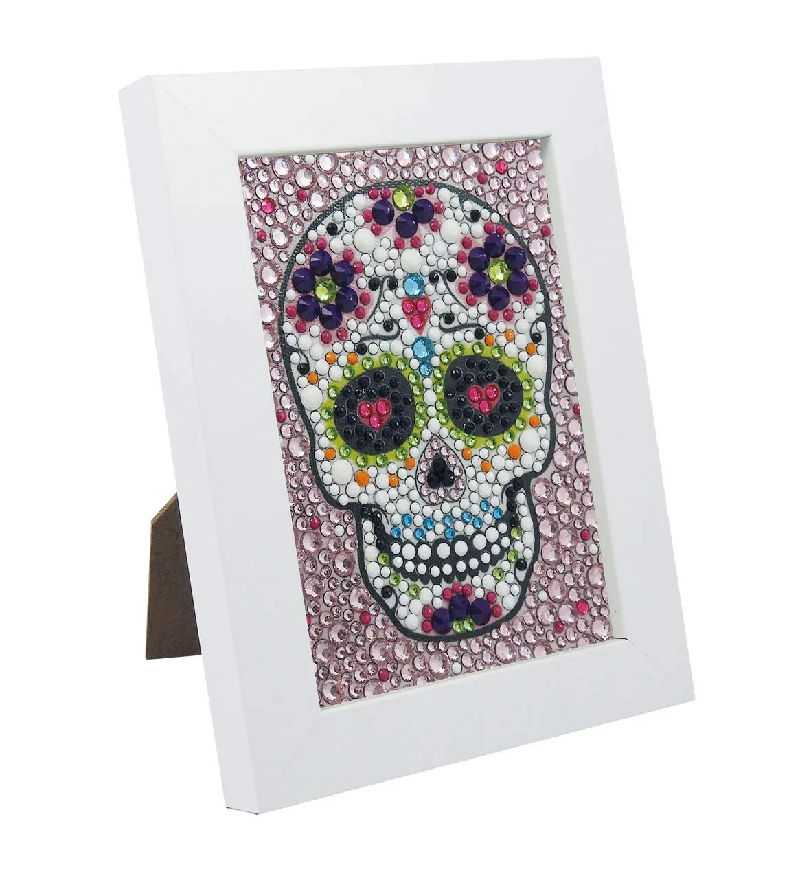 Buki Be Teens Glitters Totenkopf Diamond Painting Rahmen