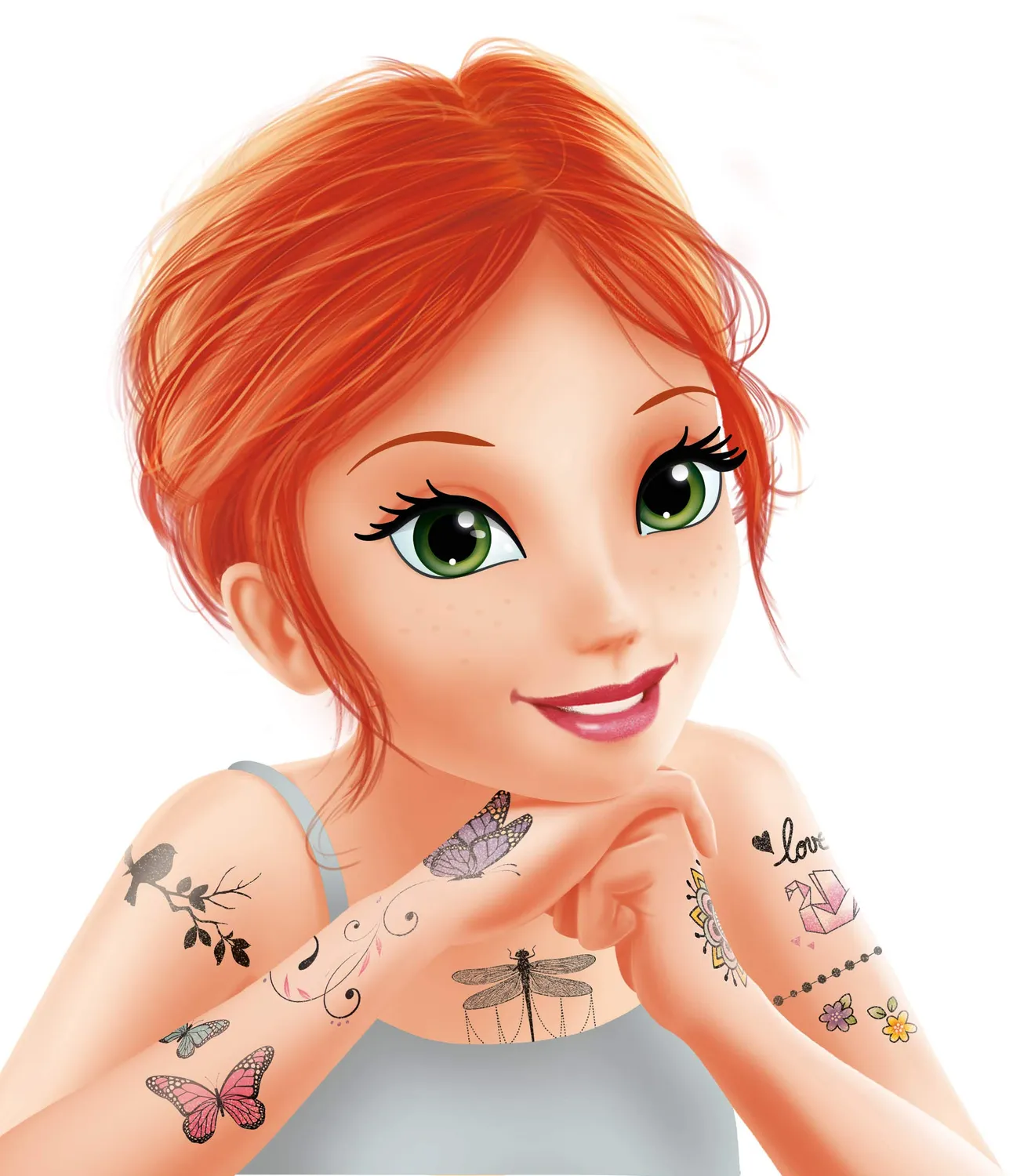 Buki TA004 Tattoos Glitzer Mädchen 75 Stück