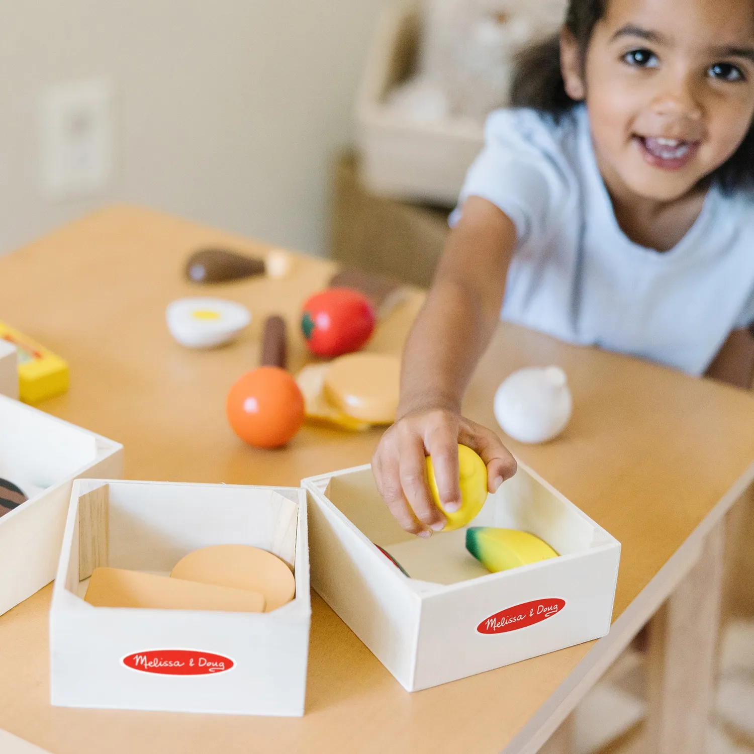 Melissa & Doug Food Groups Spiellebensmittel Holz 5 Gruppen